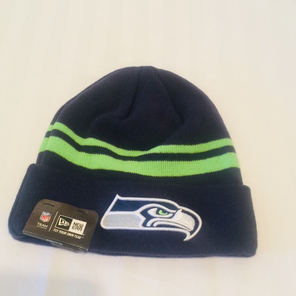 Seattle Seahawks navy knit by New Era. - Picture 1 of 1